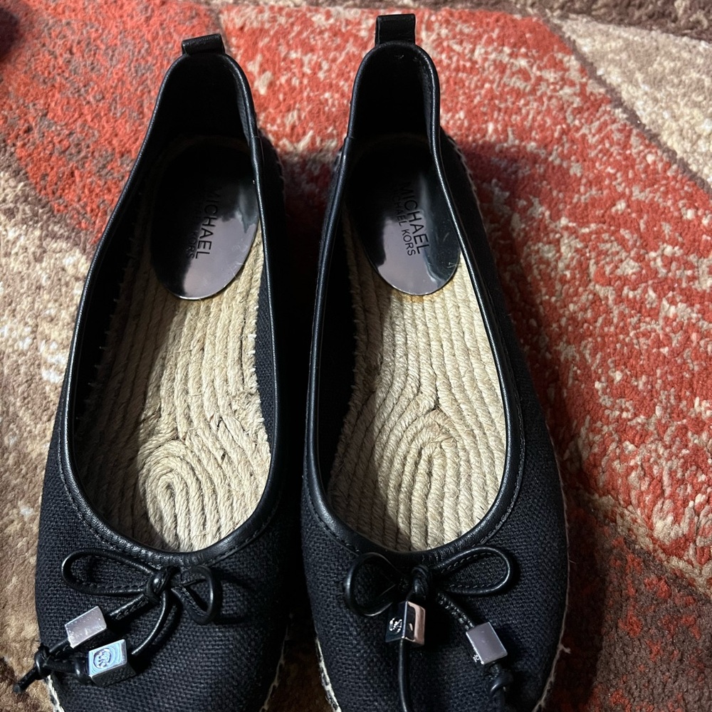Michael Kors Black Bow Detail Flats